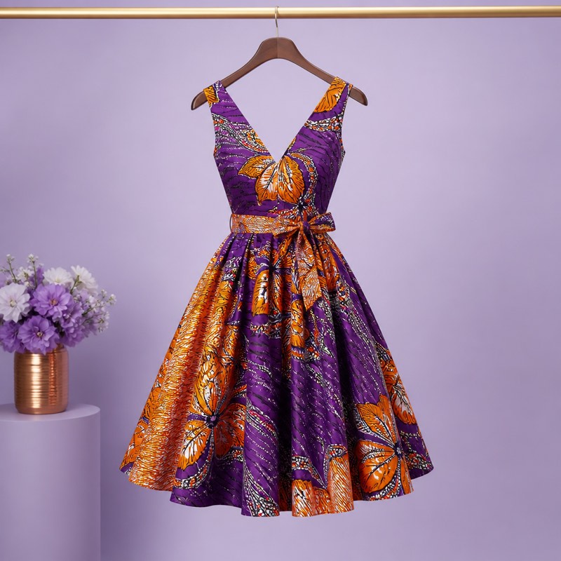 Robe wax africaine moderne